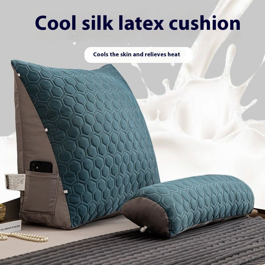 Summer Ice Silk Latex Summer Mat Pillow Bedside Cushion