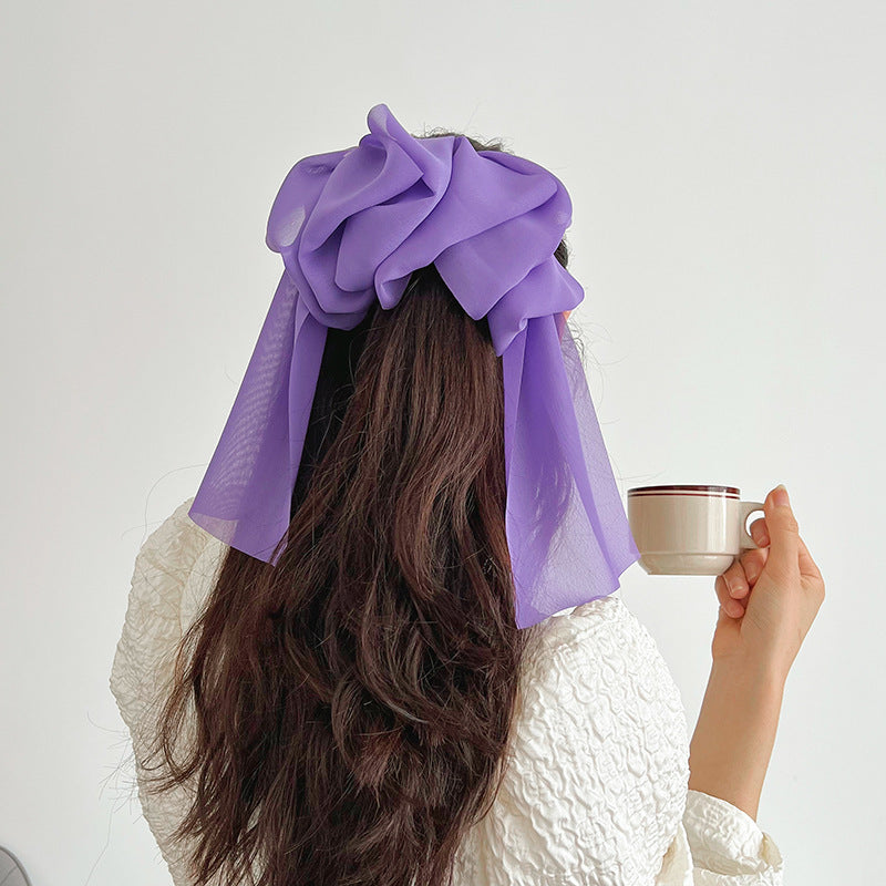 Oversized Bow Spring Clip Hairpin