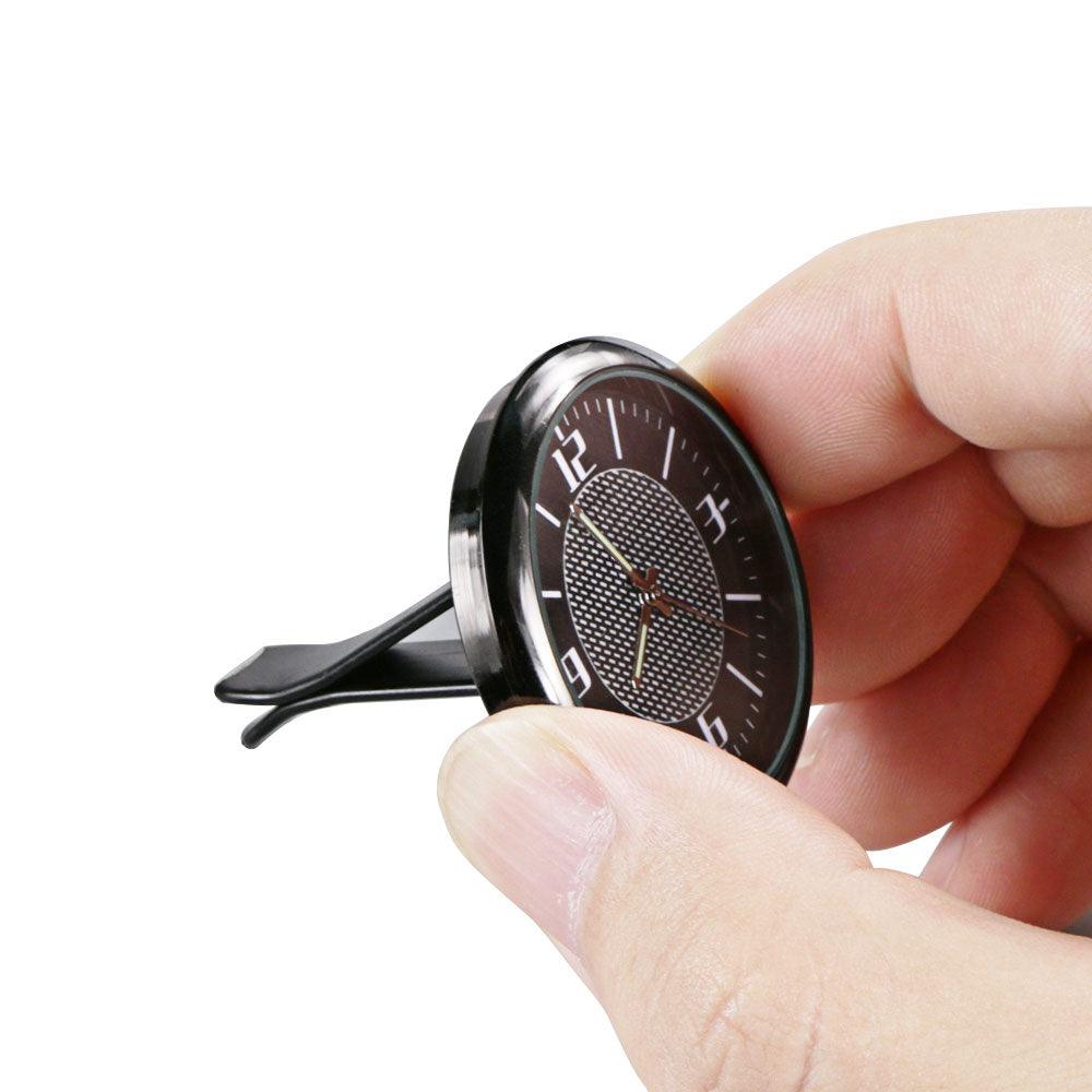 Dashboard Car Clock Air Clip Interior Car Accessories Car Dashboard Clock Cars Air Vent Clip Quartz Clocks Mini Luminous Quartz Analog Watch Universal Pocket Stick On Clock Perfect Decoration for Boats Bikes Auto Home Decoration