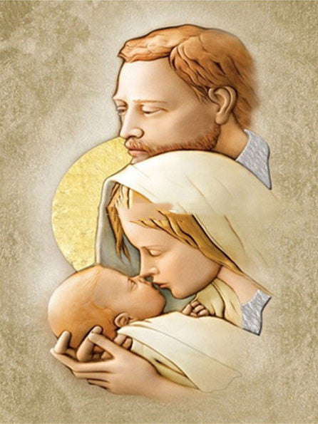 Religious Digital Painting Color By Number Virgin Mary Painting Canvas