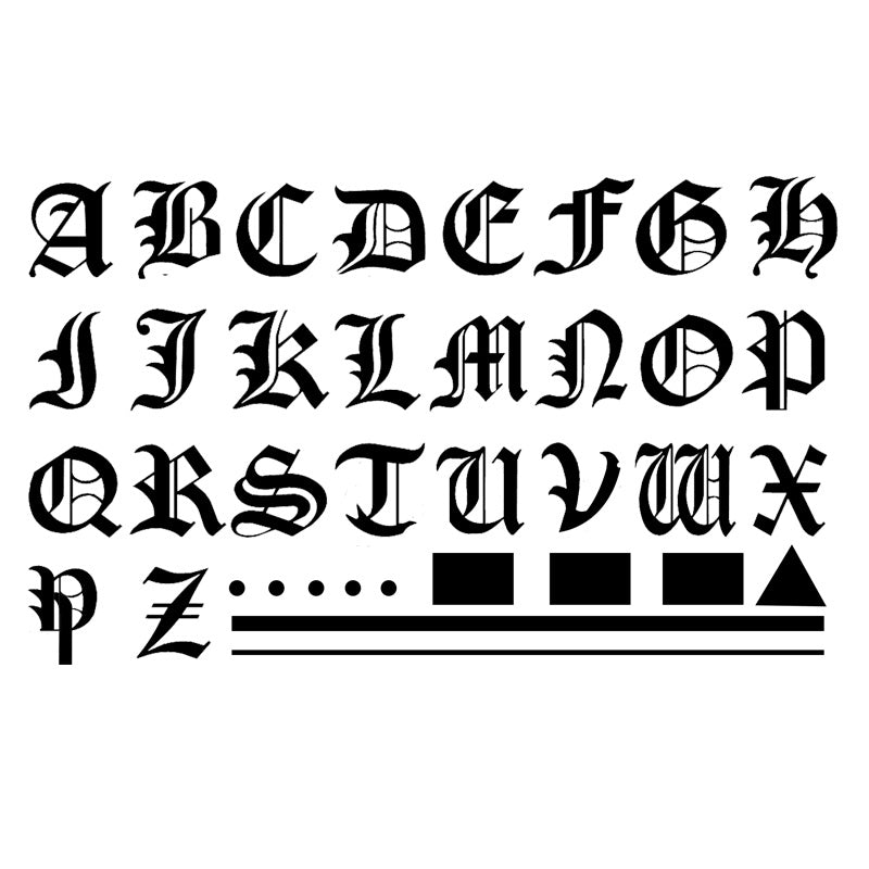 Herbal Finger Tattoo Sticker Waterproof For Men