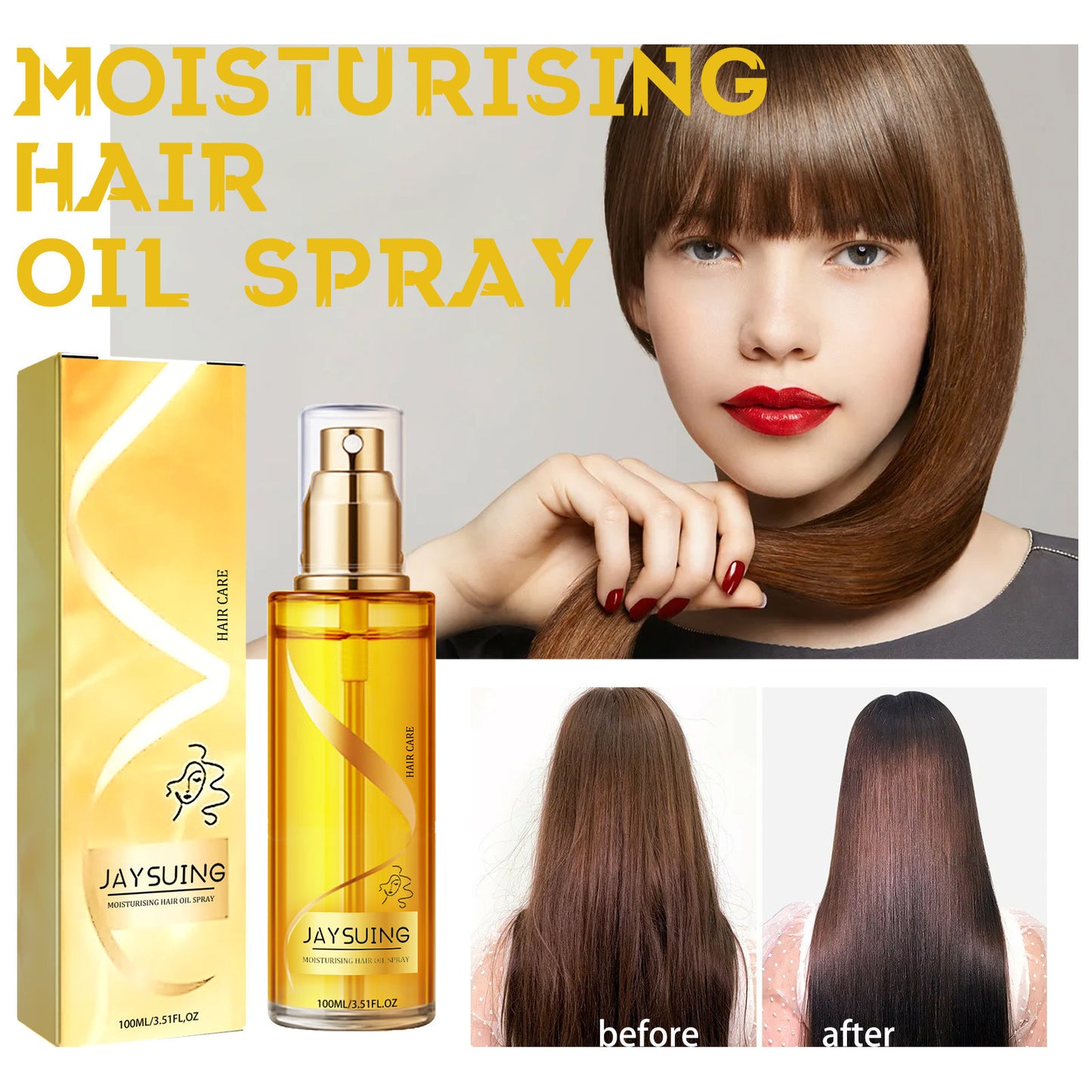 Hair Care Essential Oil Spray Moisturizing And Smooth