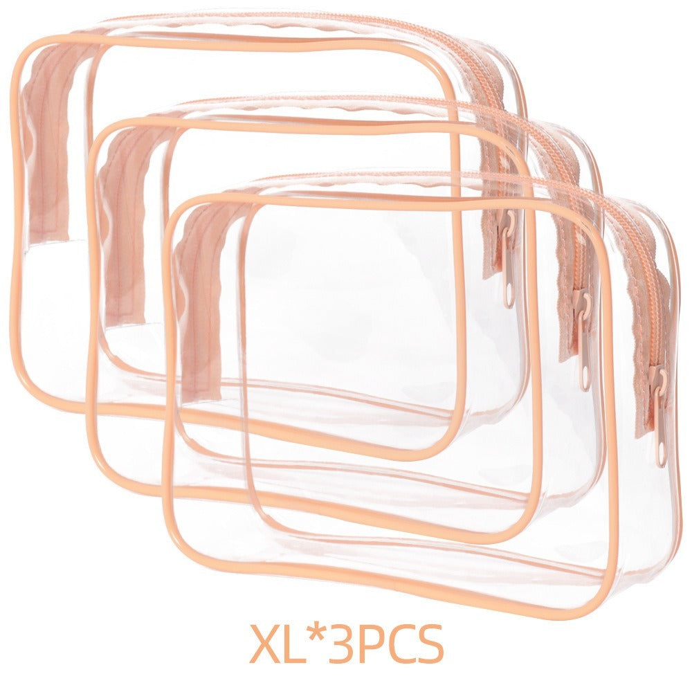 PVC Transparent Makeup Bag, Semi-transparent PVC Bag, Portable Storage Bag, Labubu Bag