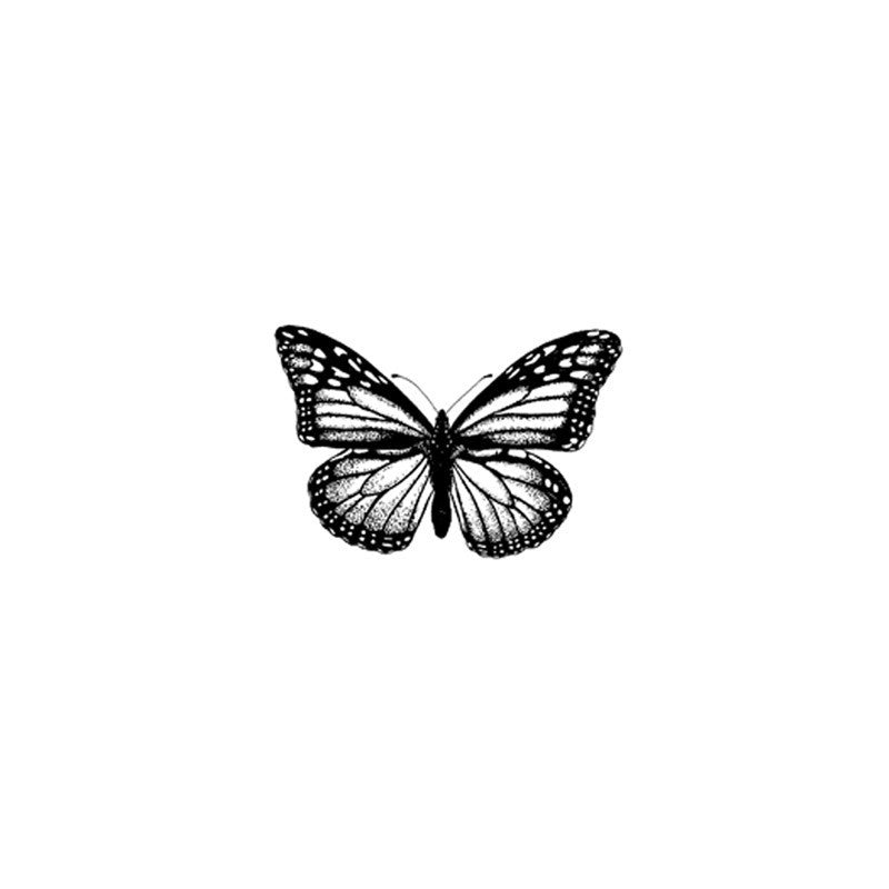 Jade Butterfly Tattoo Sticker Herbal Semi Permanent Juice Waterproof