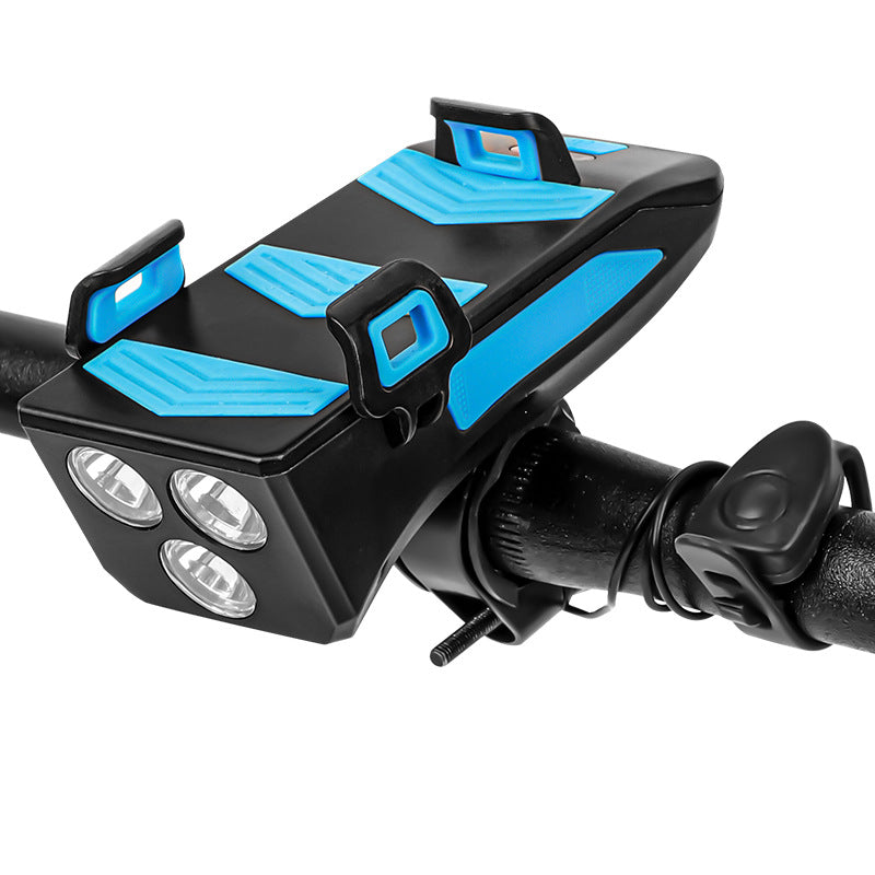 Bike Light Charging Treasure Mobile Phone Bracket Riding Headlight