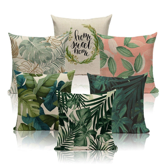 Decorative Linen Cotton Pillow Case Green Throw Pillowcase Outdoor Throw Pillow Cases Decorative Cushion Cover Cotton Linen Farmhouse Home Decor For Couch Sofa Bedroom Farmhouse Style Cushion Cover