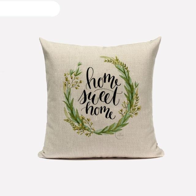 Decorative Linen Cotton Pillow Case Green Throw Pillowcase Outdoor Throw Pillow Cases Decorative Cushion Cover Cotton Linen Farmhouse Home Decor For Couch Sofa Bedroom Farmhouse Style Cushion Cover