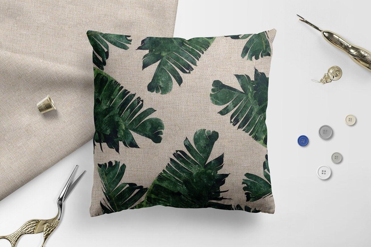 Decorative Linen Cotton Pillow Case Green Throw Pillowcase Outdoor Throw Pillow Cases Decorative Cushion Cover Cotton Linen Farmhouse Home Decor For Couch Sofa Bedroom Farmhouse Style Cushion Cover