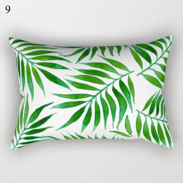 Decorative Throw Pillows Tropical Plants Pillow Cover Polyester Pillow Covers With Flowers And Plants Tropical Style Linen Throw Pillow Covers Decoration Pillowcase Cushions Home Decor