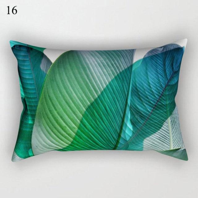 Decorative Throw Pillows Tropical Plants Pillow Cover Polyester Pillow Covers With Flowers And Plants Tropical Style Linen Throw Pillow Covers Decoration Pillowcase Cushions Home Decor