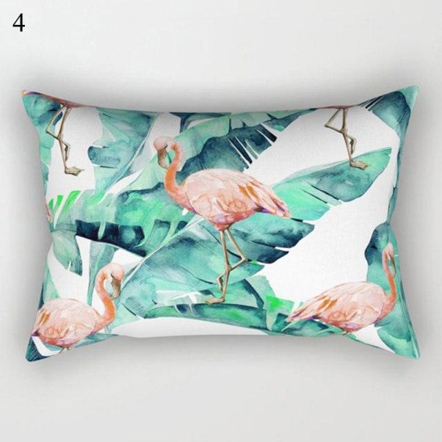 Decorative Throw Pillows Tropical Plants Pillow Cover Polyester Pillow Covers With Flowers And Plants Tropical Style Linen Throw Pillow Covers Decoration Pillowcase Cushions Home Decor