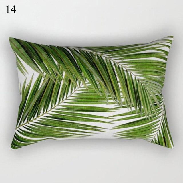 Decorative Throw Pillows Tropical Plants Pillow Cover Polyester Pillow Covers With Flowers And Plants Tropical Style Linen Throw Pillow Covers Decoration Pillowcase Cushions Home Decor