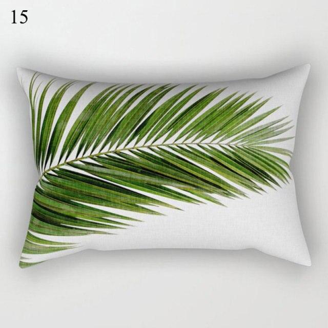 Decorative Throw Pillows Tropical Plants Pillow Cover Polyester Pillow Covers With Flowers And Plants Tropical Style Linen Throw Pillow Covers Decoration Pillowcase Cushions Home Decor
