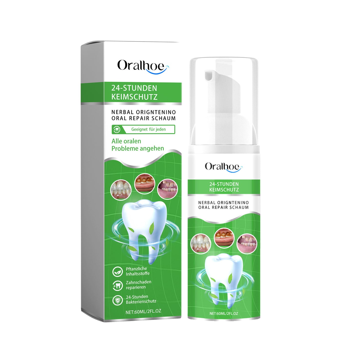 Herbal Deep Cleansing Tartar Whitening Teeth Oral Mousse