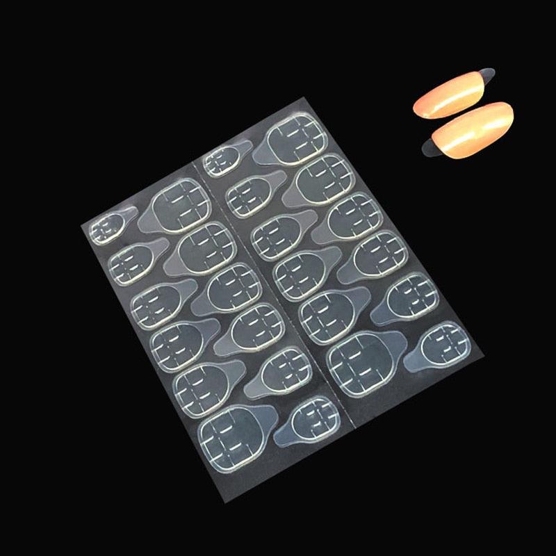 Double Sided False Nail Art Adhesive Tape Glue Sticker Tips Fake Nail Acrylic Manicure Gel Makeup Tool  Self Adhesive Nail Glue Sticker for False Nail Tips Waterproof Breathable Jelly Gel Nail Tape Glue Stickers for False Nails Tips