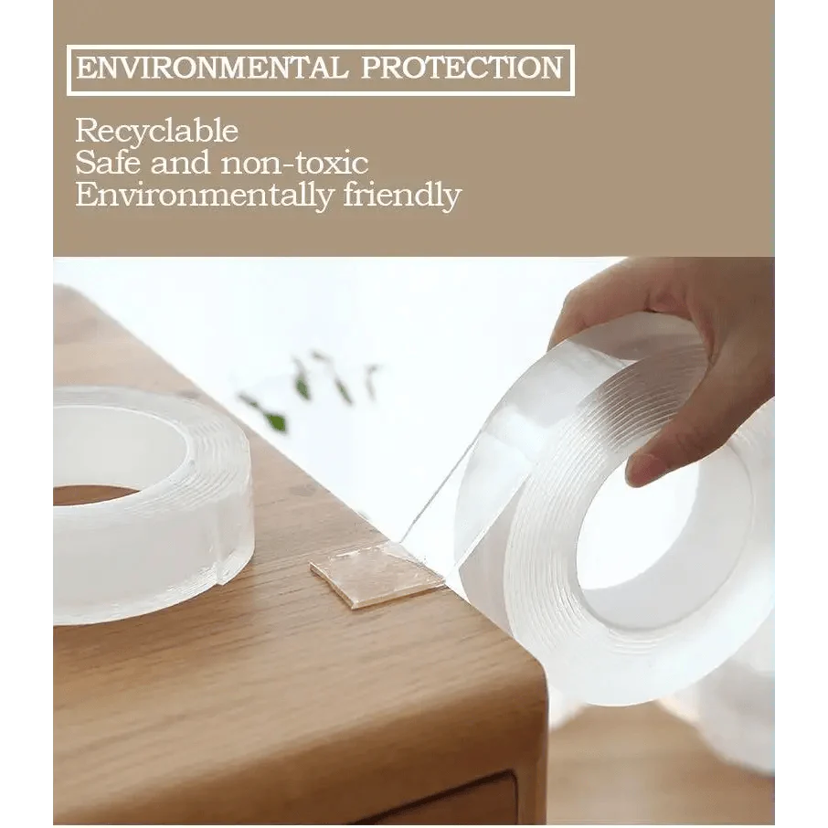 Double Sided Magic Transparent Reusable Waterproof Easy Use Tape Home Accessories Useful Multipurpose Tapes