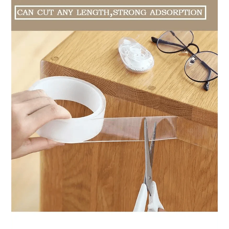 Double Sided Magic Transparent Reusable Waterproof Easy Use Tape Home Accessories Useful Multipurpose Tapes