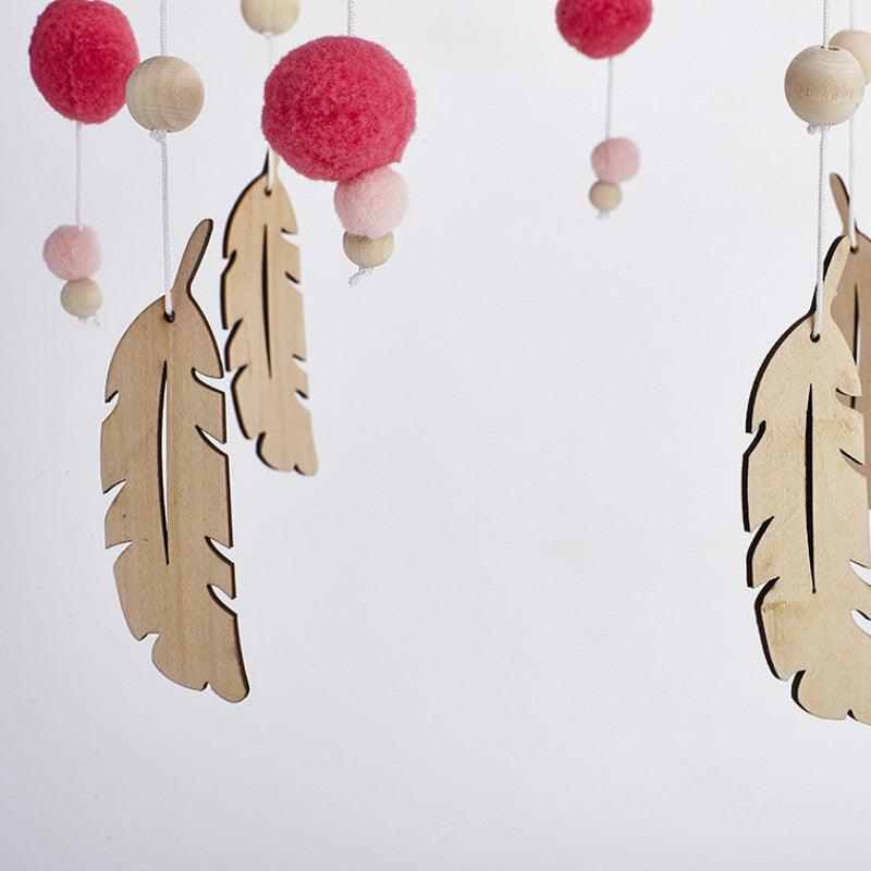 Dream Catcher Decoration Home Wind Chime Bed Bell Children's Girls Room Decor  Newborn Baby Bed Bell Dream Catcher String Pendant Kids Room Decoration Wooden Wind Chime Bed Bell Nursery Crib Bed Bell Baby Bedroom Ceiling Woven Beads Wind Chime