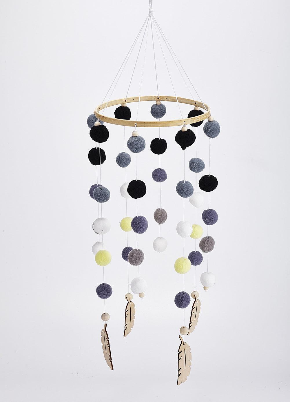 Dream Catcher Decoration Home Wind Chime Bed Bell Children's Girls Room Decor  Newborn Baby Bed Bell Dream Catcher String Pendant Kids Room Decoration Wooden Wind Chime Bed Bell Nursery Crib Bed Bell Baby Bedroom Ceiling Woven Beads Wind Chime