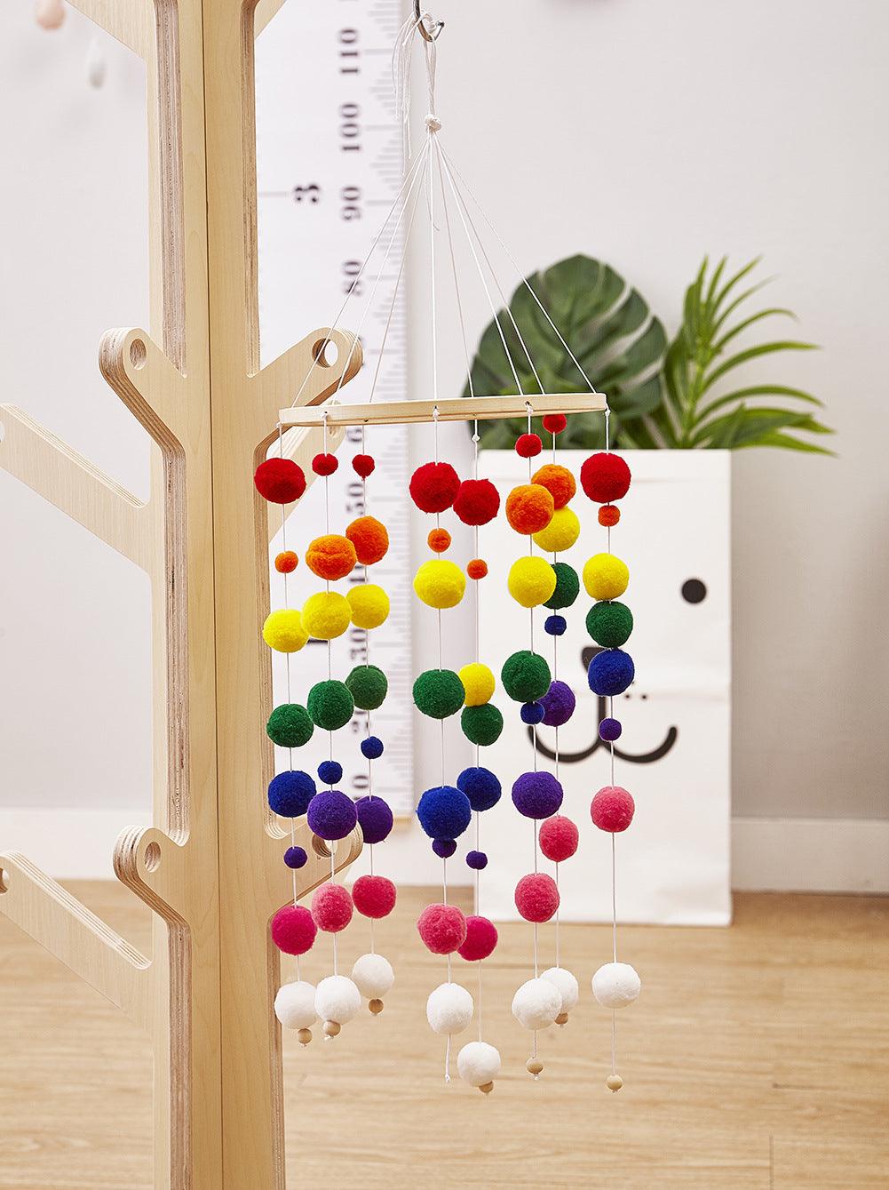 Dream Catcher Decoration Home Wind Chime Bed Bell Children's Girls Room Decor  Newborn Baby Bed Bell Dream Catcher String Pendant Kids Room Decoration Wooden Wind Chime Bed Bell Nursery Crib Bed Bell Baby Bedroom Ceiling Woven Beads Wind Chime