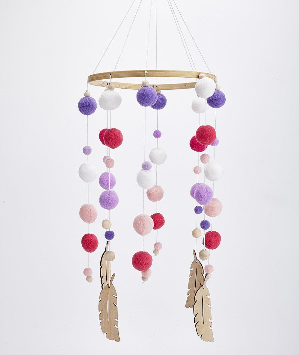 Dream Catcher Decoration Home Wind Chime Bed Bell Children's Girls Room Decor  Newborn Baby Bed Bell Dream Catcher String Pendant Kids Room Decoration Wooden Wind Chime Bed Bell Nursery Crib Bed Bell Baby Bedroom Ceiling Woven Beads Wind Chime