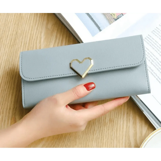 Durable Purses Luxury Love Heart Wallets For Ladies And Girls Smart Money Pocket, Card Holder Female Wallets And Phone Clutch Bag