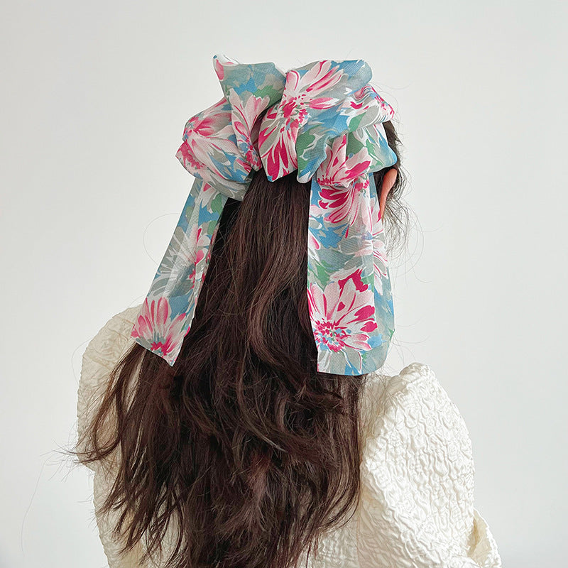 Oversized Bow Spring Clip Hairpin