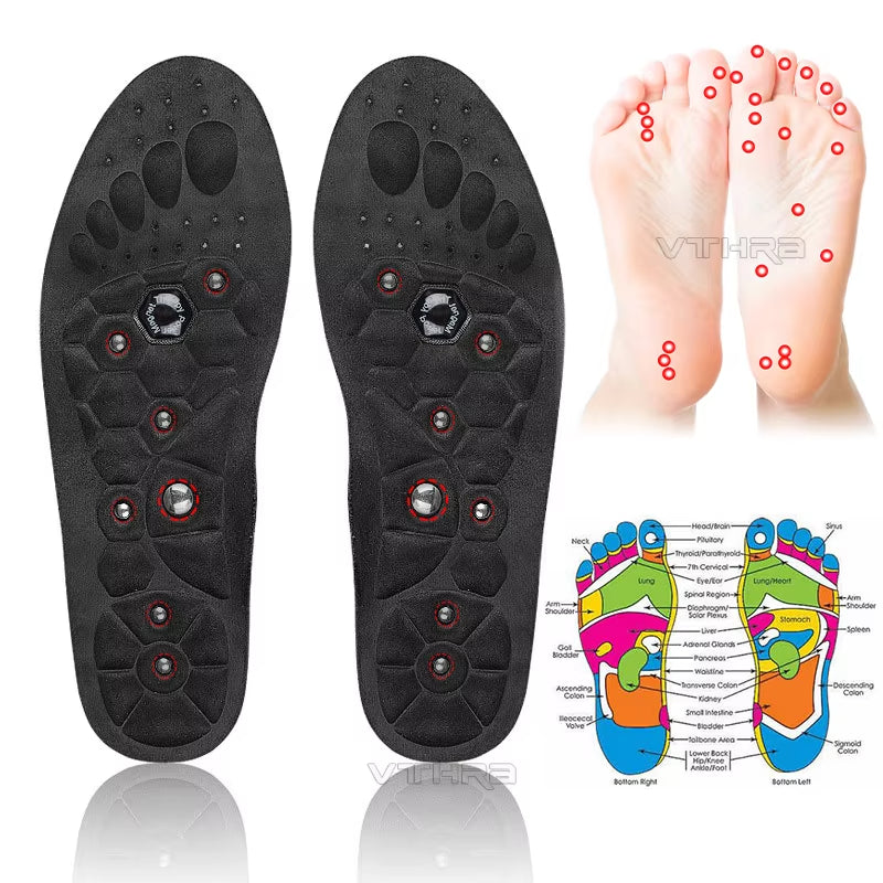 Medical Magnetic Insole Therapy Sports Insoles Orthopedic Insoles Massage Foot Weight Loss Slimming Acupressure Anti-fatigue Health Care Shoe Pads