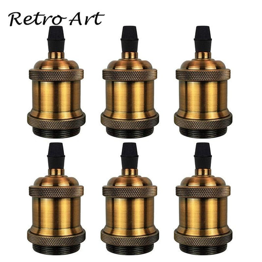E26/E27 Screw Light Bulb Socket Edison Retro Pendant Lamp Holder Vintage Pendant Light Fitting, Retro Industrial Style E27 Lamp Holder 1 Meter 3-Wire Cord Adjustable Hanging Light Kit DIY Ceramics Bulb Holder