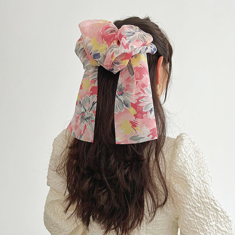 Oversized Bow Spring Clip Hairpin