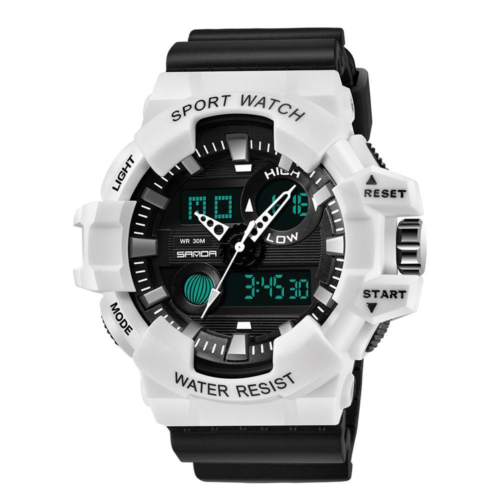 Sport Men Watches White G style Watch In LED Digital Style Waterproof 30M Casual Luxury Elegant Style  Relogios masculino