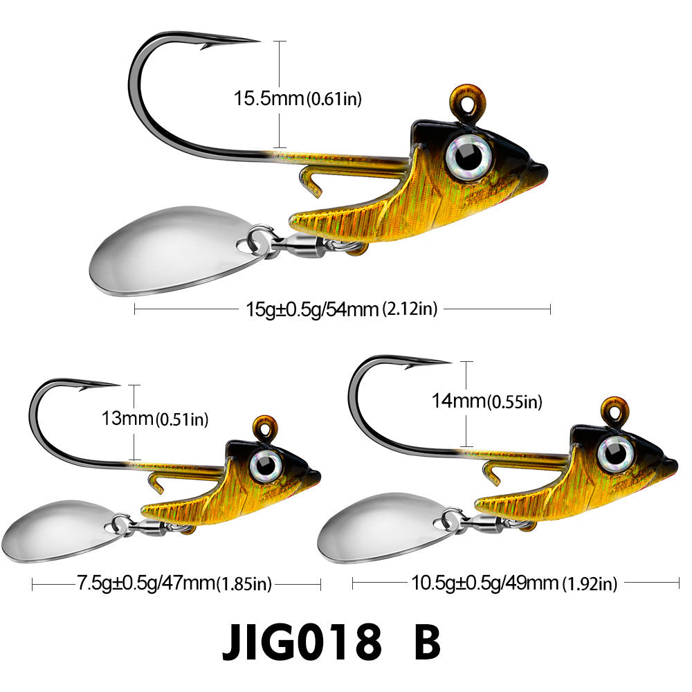 Jig Hook Soft Fish Counterweight Avoid Hanging Bottom Fishing Accessories