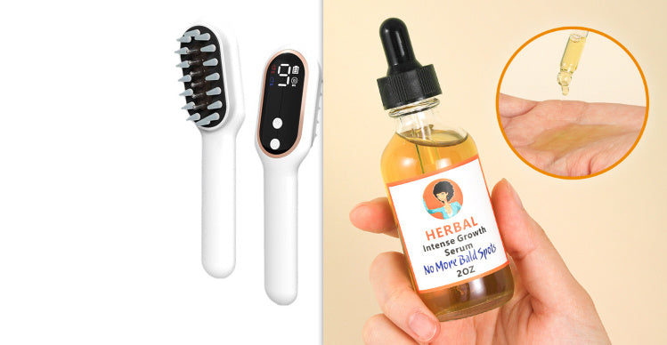 Scalp Medicine Feeder Care Massage Blue Light Red Light Hair Growth Tonic Import Comb