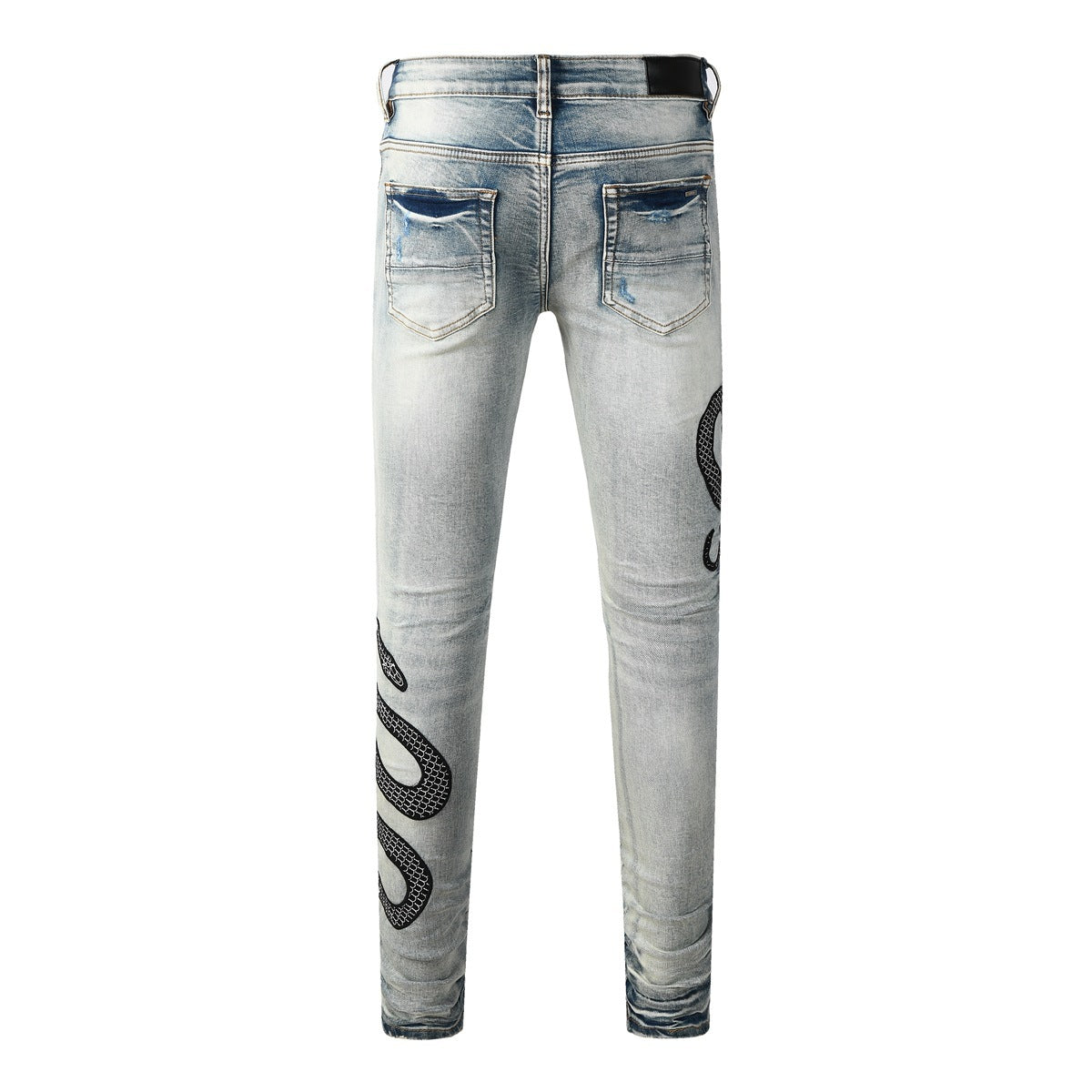 Street Fashion Wash Distressed Skinny Jeans