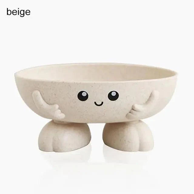 Eco-friendly 1Pcs Soap Box Non-slip Soap Dish Bathroom Supplies Soap Holder Cartoon Shape Soap Holder Cute Soap Dish for Kids Children Creative Lovely Bar Soap Tray Counter for Shower Bathroom Kitchen Countertop