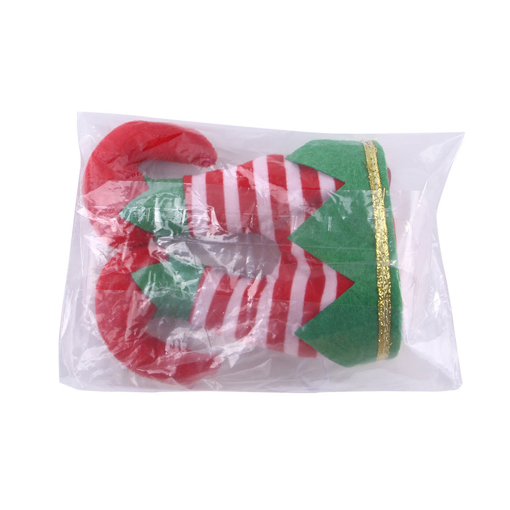 Pet Christmas Funny Striped Clown Hat Dog Ornaments  Supplies Accessories