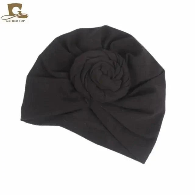 Elegance Mommy And Kids Turban Hat Cap With Big Bow Soft Cute Knot Nursery Beanie Knotted Headban