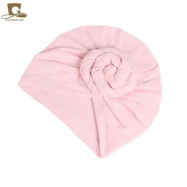 Elegance Mommy And Kids Turban Hat Cap With Big Bow Soft Cute Knot Nursery Beanie Knotted Headban