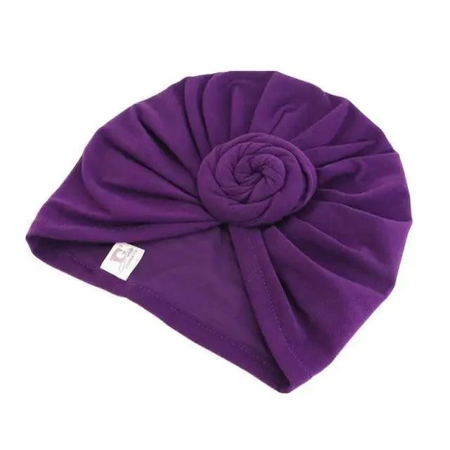 Elegance Mommy And Kids Turban Hat Cap With Big Bow Soft Cute Knot Nursery Beanie Knotted Headban