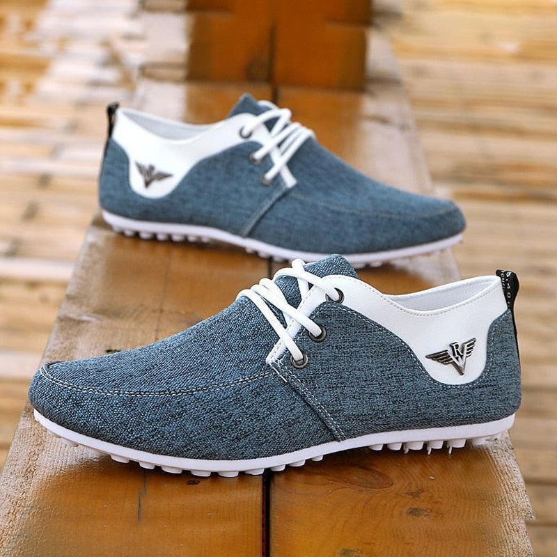 Elegant Casual Mens Shoes Lace-Up Linen Cloth Breathable Mens Canvas Shoes Flats Driving Walking Shoes Driving Sneakers Casual Cloth Shoes Lightweight Outdoor Shoes