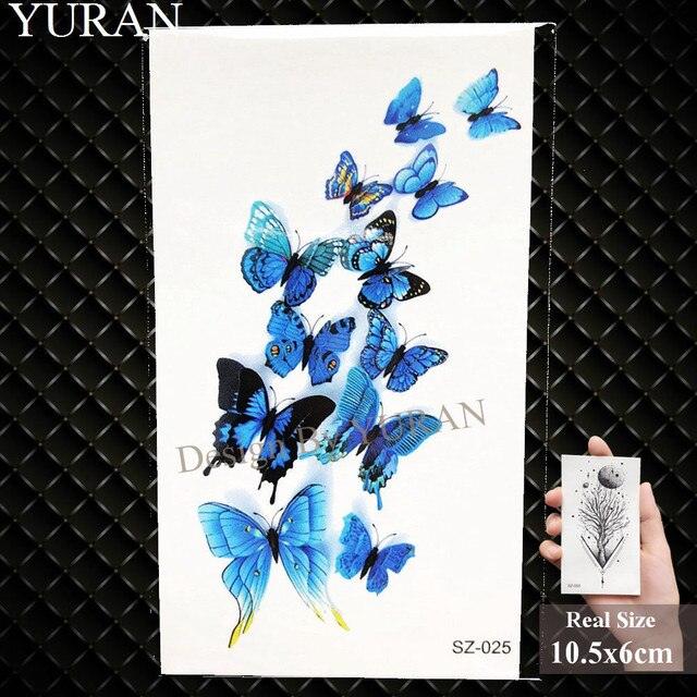 Elegant Lavender Flower Tattoo Stickers Temporary Waterproof Colorful Modern Children Tattoo