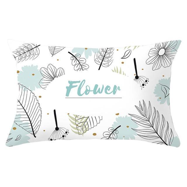 Elegant New Home Decoration Short Plush Pillow Case Feather Soft Rectangular Sofa Seat Bedroom Farmhouse Feather Decorative Throw Pillow Covers Home Decor 30x50CM