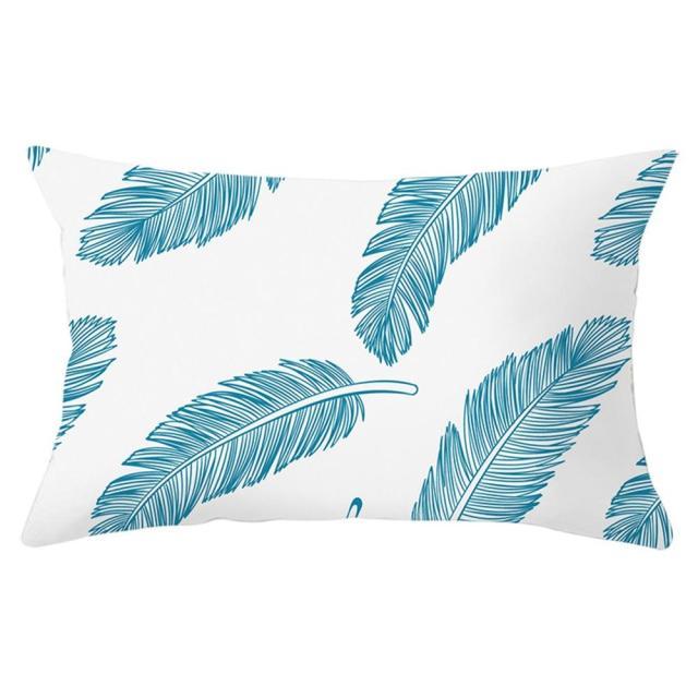 Elegant New Home Decoration Short Plush Pillow Case Feather Soft Rectangular Sofa Seat Bedroom Farmhouse Feather Decorative Throw Pillow Covers Home Decor 30x50CM