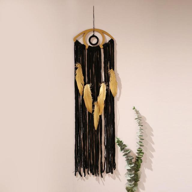 Evil Eye Dream Catcher Home Room Decor Black Room Decoration For  Farmhouse Wind Chimes Moon Dream Catchers For Bedroom Home Decor Wedding Ornament Craft Gift