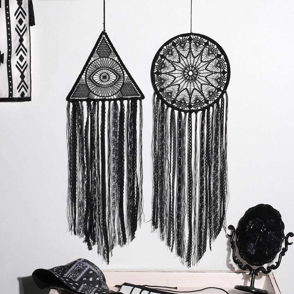 Evil Eye Dream Catcher Home Room Decor Black Room Decoration For  Farmhouse Wind Chimes Moon Dream Catchers For Bedroom Home Decor Wedding Ornament Craft Gift