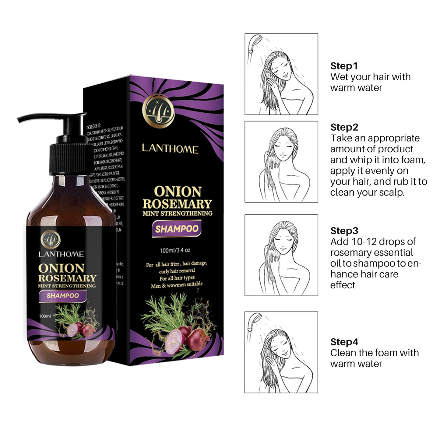 Lianbiquan Rosemary Onion Shampoo