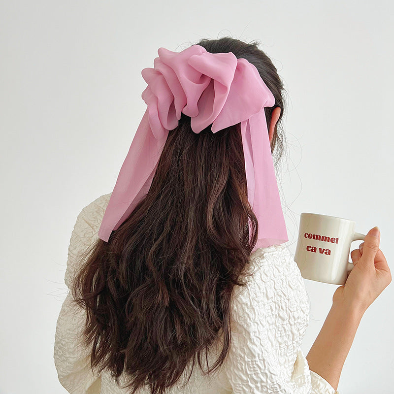 Oversized Bow Spring Clip Hairpin