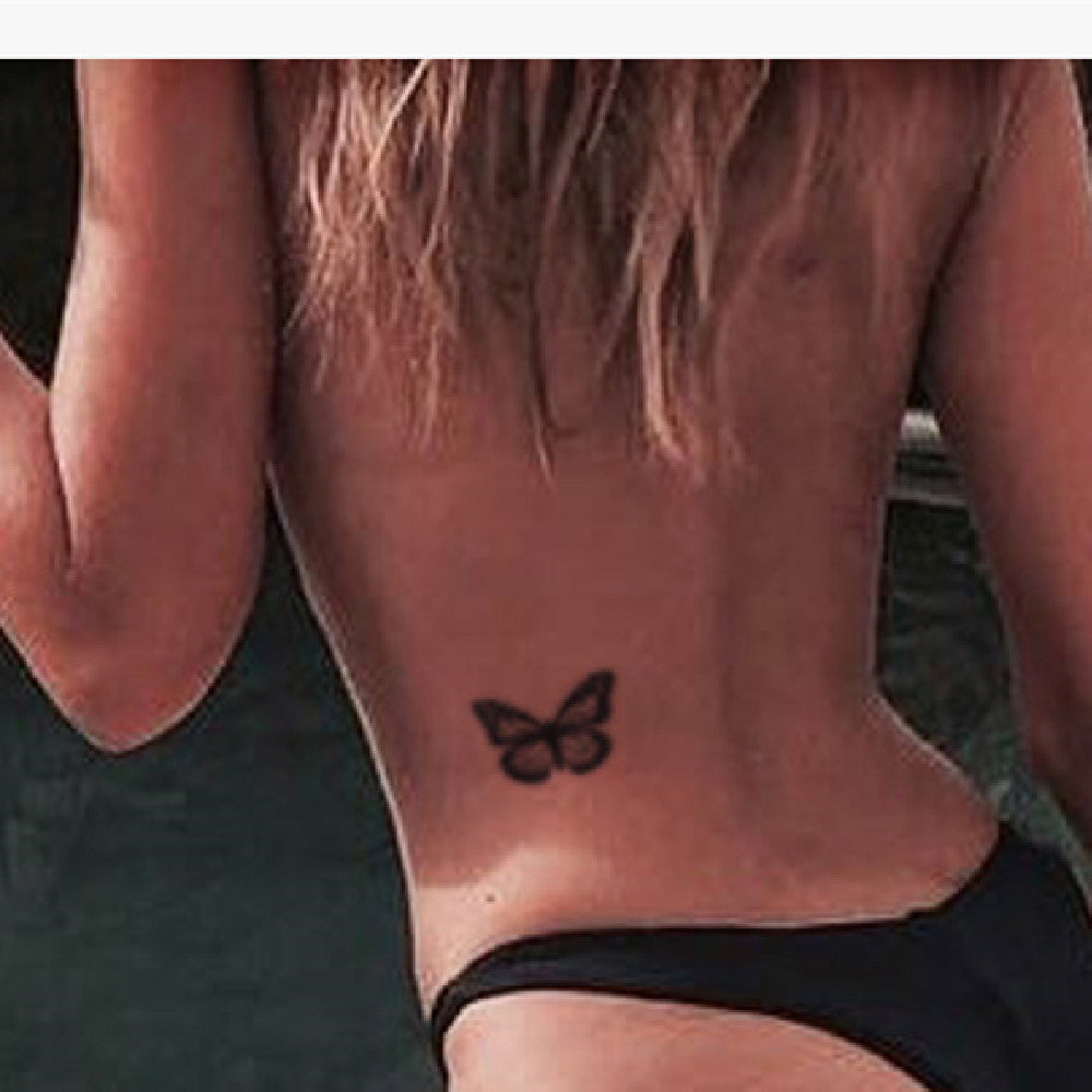 Jade Butterfly Tattoo Sticker Herbal Semi Permanent Juice Waterproof