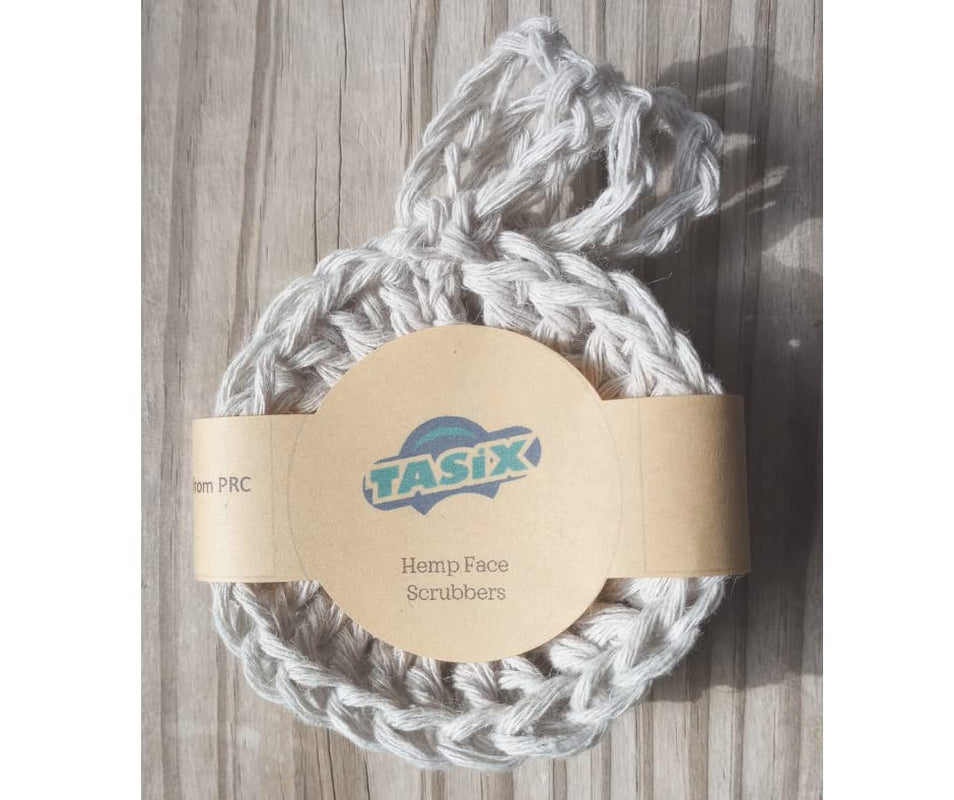 100% Hemp Face Scrubbers — Eco-Friendly, Reusable & Biodegradable