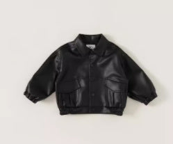 Children's Coat Autumn Leather Top